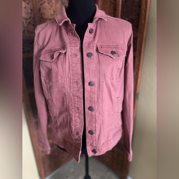 Sonoma Jackets & Blazers - Sonoma Mauve Everyday Denim Jacket With Pockets
